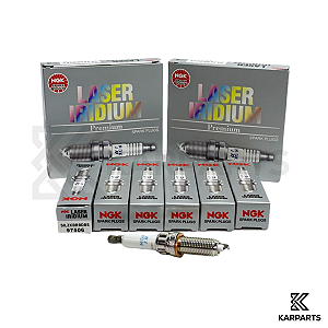 Jogo 6 Velas de Ignição NGK Laser Iridium BMW 135i M235i 335i M3 M4 N54 N55 B58 S55 97506
