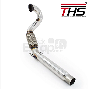 Downpipe INOX 304 3" Polegadas THS Golf GTI Jetta GLI Passat Audi A3 2.0T