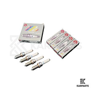 Jogo 4 Velas de Ignição Grau 8 Laser Iridium NGK SILFER8C7ES Golf GTI Jetta GLI A3 TT Audi RS3 RS7