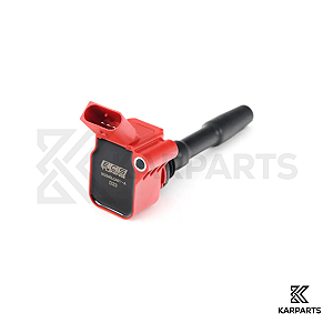 Bobina Ignição ECS Tuning Vermelha Audi Volkswagen Golf GTI Jetta GLI A3 S3 TT EA888 Gen3