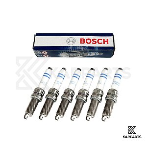 Jogo 6 Velas de Ignição BOSCH 8124 Double Platinum 0242145552 PORSCHE 911 718