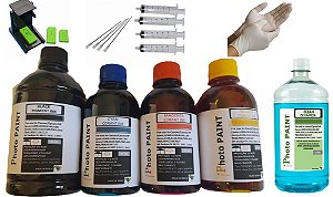 Kit Para Canon G3610 + Snip Fill Luvas E Clean 4 X 250