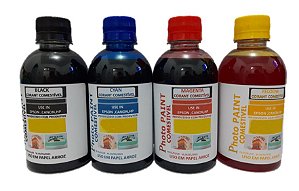 TINTA COMESTIVEL PARA PAPEL ARROZ EPSON L396/L4150 4X120 ML