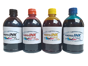 Tinta Corante Photo Ink para Impressora Epson (4x500ml)