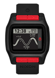 Relógio Nixon High Tide Preto / Vermelho