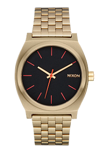Relógio Nixon Time Teller Dourado / Preto / Vermelho