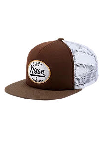 Boné Nixon Tioga Trucker Marrom