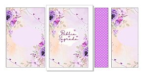 Capa para biblia lilas