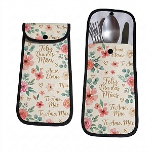 Porta talher personalizado dia das maes