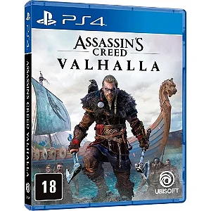 Jogo Mídia Física PS4 Assassins Creed Valhalla
