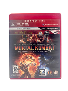 Jogo Mídia Física PS3  - Mortal Kombat Komplete Edition