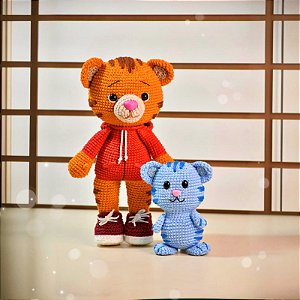 Tigre Daniel + Tigo em Amigurumi