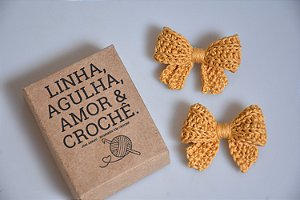 Kit com 2 Laço de Cabelo em Crochê