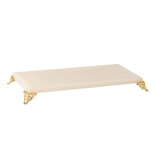 Bandeja Decorativa Organizadora Royal Acrílico Decor Travertino