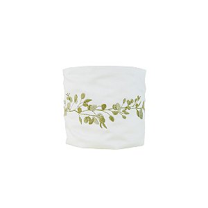 Porta Papel Higiênico Velcro Bordado - Coleção Verde Oliva