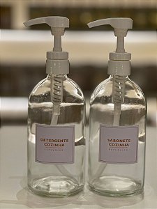 03 Unid - Kit Dispenser 500ml - Cozinha