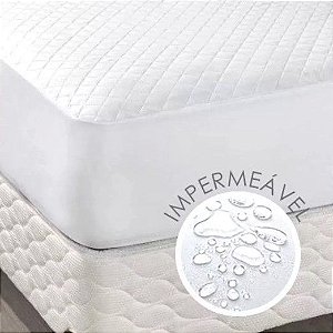 Capa de Colchão Impermeável Matelado Casal King Size Branco