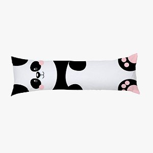 Travesseiro Mini Xuxão 90cm x 38cm com Fronha Estampada Panda