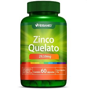 ZINCO QUELATO 60CAPS 29,59MG HERBAMED