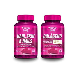 Kit HAIR, SKIN e NAILS 60 cápsula + COLÁGENO VERISOL 60 cápsula