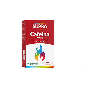 CAFEÍNA SUPRA 200 MG HERBAMED - 60 cápsulas
