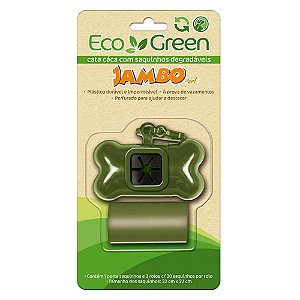 Kit Porta Sacola Eco Green 2 Rolos