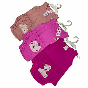 Conjunto Feminino Bebe Até 12 Meses