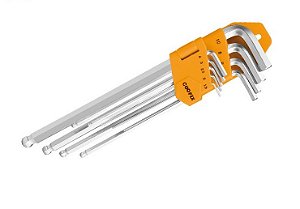 Jogo de Chaves Allen Prof em aço CrV 9pçs Extra Longo Coofix