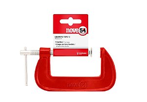 Grampo Tipo C 6" Ferro Fundido Leve Nove54