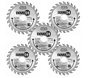 Kit 5 Lâminas de Serra Circular VIDEA 110X20X24D 954