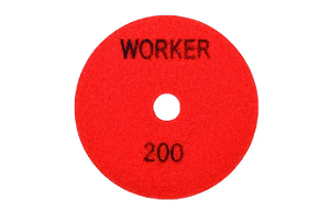 Disco Diamantado De Polimento 100mm C/ Velcro Grão 200