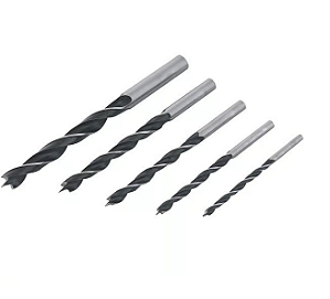 Jogo De Brocas 3 Pontas Para Madeira 3 A 8mm Kala 5 Peças