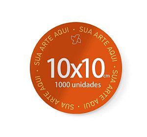 1000 Adesivos 10x10cm