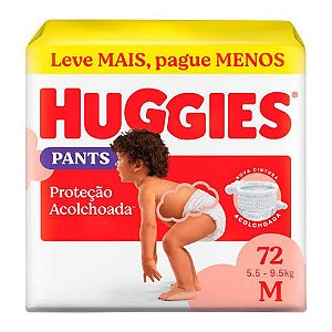 Fralda Infantil Huggies Pants Proteção acolchoada Hiper
