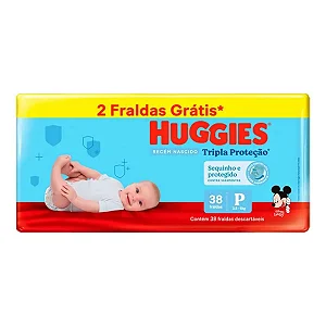 Fralda Infantil Huggies Disney Tripla Proteção Mega