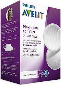 Absorvente Descartável para Seios Philips Avent C/24 Unidades