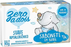 Sabonete Barra Suave Zero A Dois 90g
