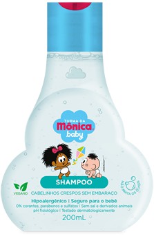 Shampoo Mônica Baby Crespos Sem Embaraço 200 ml