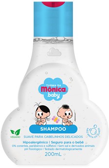 Shampoo Mônica Baby Suave Para Cabelinhos Delicados 200 ml