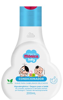 Condicionador Mônica Baby Suave Para Cabelinhos Delicados 200 ml