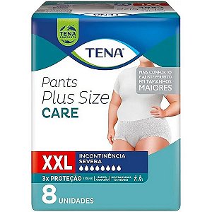 Roupa Íntima Tena Pants Plus Size Care XXL C/08 Unidades