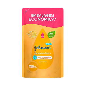 Shampoo Refil Johnson's Glicerina 180ml