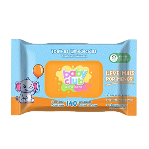 Toalha Umedecida Baby Club C/140uni.