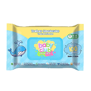 Toalha Umedecida Baby Club C/100uni.