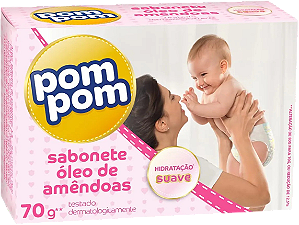 Sabonete em Barra Pom Pom Óleo de Amêndoas