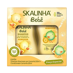 Kit Skalinha Camomila (Cond. 200ml+ Sh. 200ml)