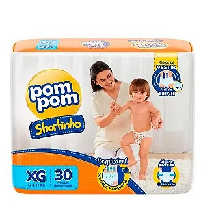 Fralda Pom Pom Shortinho