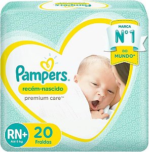 Fralda Pampers Premium Care RN/20