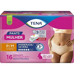 Roupa Íntima Tena Pants Mulher Nude com 16 Unidades