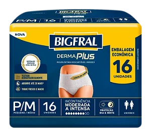 Fralda Geriátrica Bigfral Pants Dermaplus C/16